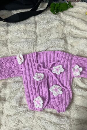 Crochet Flower Cardigan